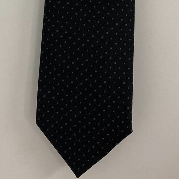 Calvin Klein Black Tiny Polka Dot Slim Neck Tie NEW Mens - Picture 3 of 6